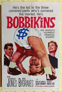 5q106 BOBBIKINS 1sh '59 pretty Shirley Jones & diapered baby financial wizard!
