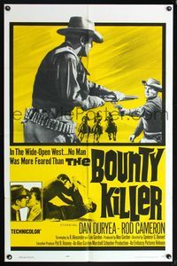 5q131 BOUNTY KILLER 1sh '65 Dan Duryea, Buster Crabbe, no man was more feared than Bounty Killer!