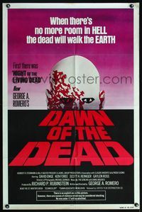 5q190 DAWN OF THE DEAD 1sh '79 George Romero, there's no more room in HELL for the dead!