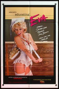 5q224 EDUCATING EVA video 1sh '85 sexy student Desiree Lane in lingerie!
