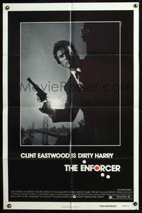 5q229 ENFORCER 1sh '76 photo of Clint Eastwood as Dirty Harry by Bill Gold!