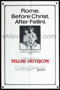 5q244 FELLINI SATYRICON int'l 1sh '70 Federico's Italian cult classic, before Christ, after Fellini!