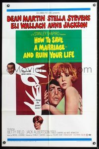 5q360 HOW TO SAVE A MARRIAGE 1sh '68 Dean Martin, Stella Stevens, Eli Wallach, And Ruin Your Life!