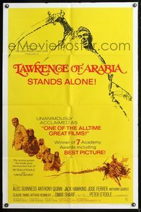 5q498 LAWRENCE OF ARABIA 1sh R71 David Lean classic starring Peter O'Toole!