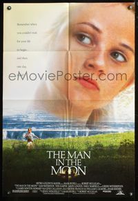 5q569 MAN IN THE MOON 1sh '91 huge headshot of first Reese Witherspoon!