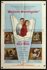 5q589 MARJORIE MORNINGSTAR 1sh '58 Gene Kelly, Natalie Wood, from Herman Wouk's novel!