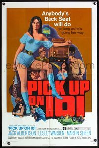 5q699 PICK UP ON 101 1sh '72 sexy Lesley Ann Warren knows where she wants to go!