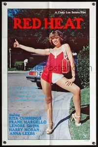 5q719 RED HEAT 1sh '81 sexy hitchhiker Rita Cummings gets caught up in a bizarre mystery!