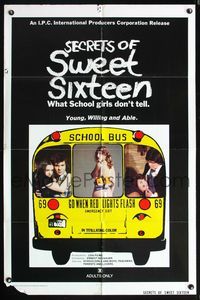 5q751 SECRETS OF SWEET SIXTEEN 1sh '73 what young, willing and able school girls don't tell!