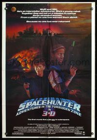 5q792 SPACEHUNTER ADVENTURES IN THE FORBIDDEN ZONE 1sh '83 3D, sci-fi Molly Ringwald, Peter Strauss