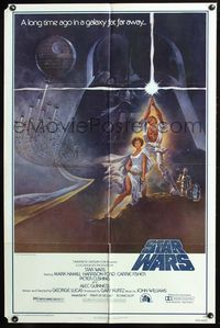 5q804 STAR WARS style A 1sh '77 George Lucas classic sci-fi epic, great art by Tom Jung!