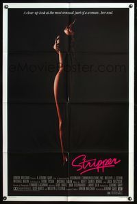 5q833 STRIPPER 1sh '85 a close-up look at the most sensual part of a woman... Her soul!
