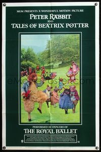 5q868 TALES OF BEATRIX POTTER 1sh '71 Peter Rabbit, Reginald Mills directed, fantasy ballet!