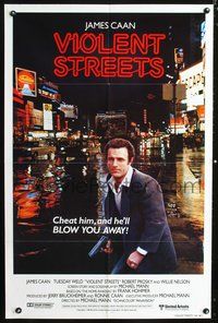 5q890 THIEF int'l 1sh '81 Michael Mann, Violent Streets, different image of James Caan!
