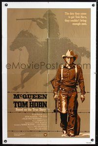 5q912 TOM HORN int'l 1sh '80 they couldn't bring enough men to bring Steve McQueen down!