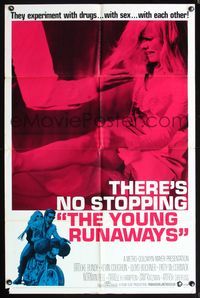 5q996 YOUNG RUNAWAYS 1sh '68 they experiment with drugs, with sex, with each other!