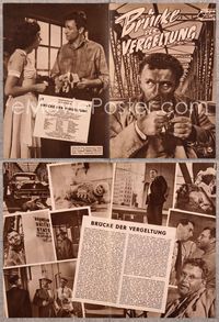 5t010 ACROSS THE BRIDGE German program '58 Rod Steiger in Graham Greene's great suspense story!