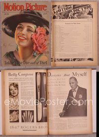 5t129 MOTION PICTURE magazine July 1930, art of pretty Kay Francis by Marland Stone!