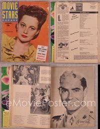 5t136 MOVIE STARS PARADE magazine December 1943, close up of Olivia De Havilland!