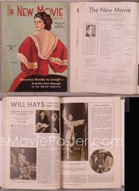 5t143 NEW MOVIE MAGAZINE magazine October 1932, art of Kay Francis by McClelland Barclay!