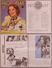 5t124 PHOTOPLAY magazine June 1940, smiling Jeanette MacDonald with basket of daisies!