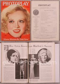 5t110 PHOTOPLAY magazine September 1933, close up art of Marion Davies by Earl Christy!