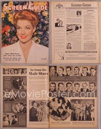 5t148 SCREEN GUIDE magazine May 1944, smiling sexy Ann Sheridan, special Super-Man issue!