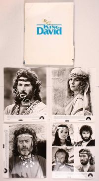 5t191 KING DAVID presskit + 17x24 mini poster '85 Richard Gere as King David, Edward Woodward