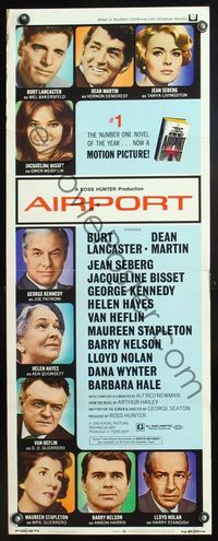 5r013 AIRPORT insert '70 Burt Lancaster, Dean Martin, Jacqueline Bisset, Jean Seberg + 6 more!