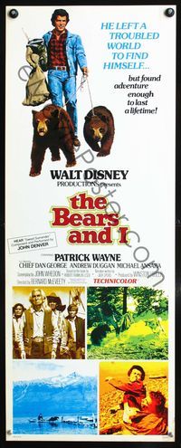 5r045 BEARS & I insert '74 Patrick Wayne left a troubled world and found adventure, Walt Disney
