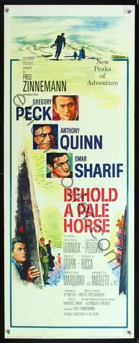 5r050 BEHOLD A PALE HORSE insert '64 Gregory Peck, Anthony Quinn, Sharif, from Pressburger's novel!
