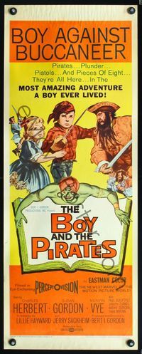 5r071 BOY & THE PIRATES insert '60 Charles Herbert, the most amazing adventure a boy ever lived!