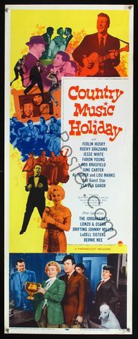 5r103 COUNTRY MUSIC HOLIDAY insert '58 Zsa Zsa Gabor, Ferlin Husky & other country music stars!