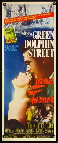 5r191 GREEN DOLPHIN STREET insert R55 Lana Turner, Van Heflin, Donna Reed, Frank Morgan