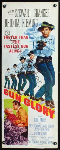 5r193 GUN GLORY Style C insert '57 Granger is faster than the fastest gun alive, Rhonda Fleming