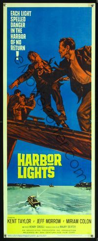 5r198 HARBOR LIGHTS insert '63 each light spelled danger in the harbor of no return!