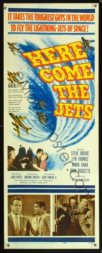 5r206 HERE COME THE JETS insert '59 tough guy Steve Brodie flies lightning-jets of space!