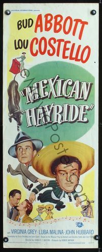 5r333 MEXICAN HAYRIDE insert '48 matador Abbott & Costello in Mexico, great art!