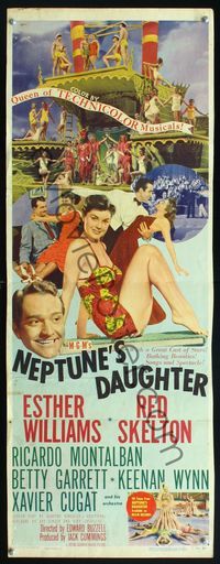 5r360 NEPTUNE'S DAUGHTER insert '49 different images of Red Skelton & sexy swimmer Esther Williams!