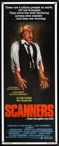 5r480 SCANNERS insert '81 David Cronenberg, in 20 seconds your head explodes, sci-fi art by Joann!