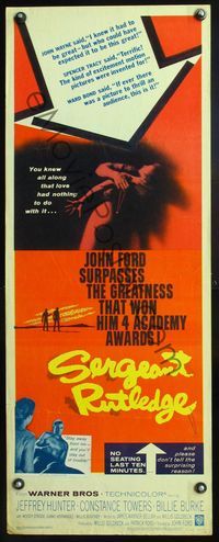 5r501 SERGEANT RUTLEDGE insert '60 John Ford surpasses the greatness than won him 4 Academy Awards!