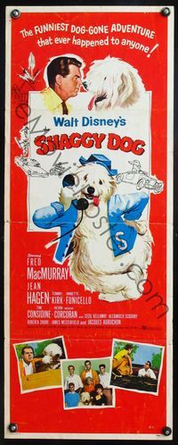 5r508 SHAGGY DOG insert '59 Disney, Fred MacMurray in the funniest sheep dog story ever told!