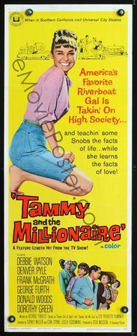 5r603 TAMMY & THE MILLIONAIRE insert '67 sexy Debbie Watson learns facts of love, from the TV show!