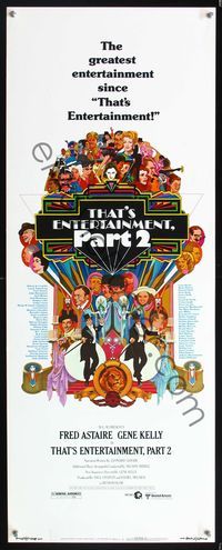 5r616 THAT'S ENTERTAINMENT PART 2 style C insert '75 art of Astaire, Kelly & many MGM greats by Peak