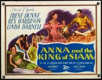 5s026 ANNA & THE KING OF SIAM 1/2sh '46 pretty Irene Dunne, Rex Harrison & sexy Linda Darnell!