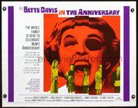 5s028 ANNIVERSARY 1/2sh '67 different image of Bette Davis with funky eyepatch in English horror!
