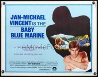 5s042 BABY BLUE MARINE 1/2sh '76 naked sexy Jan-Michael Vincent & kissing Glynis O'Connor!