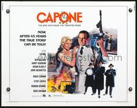 5s089 CAPONE style A 1/2sh '75 art of gangsters Ben Gazzara & Harry Guardino by John Solie!