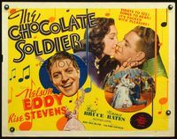 5s103 CHOCOLATE SOLDIER 1/2sh '41 close up of Nelson Eddy singing to beautiful Rise Stevens!