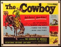 5s122 COWBOY 1/2sh '54 William Conrad is a hell-raisin' & hard ridin' cowboy!